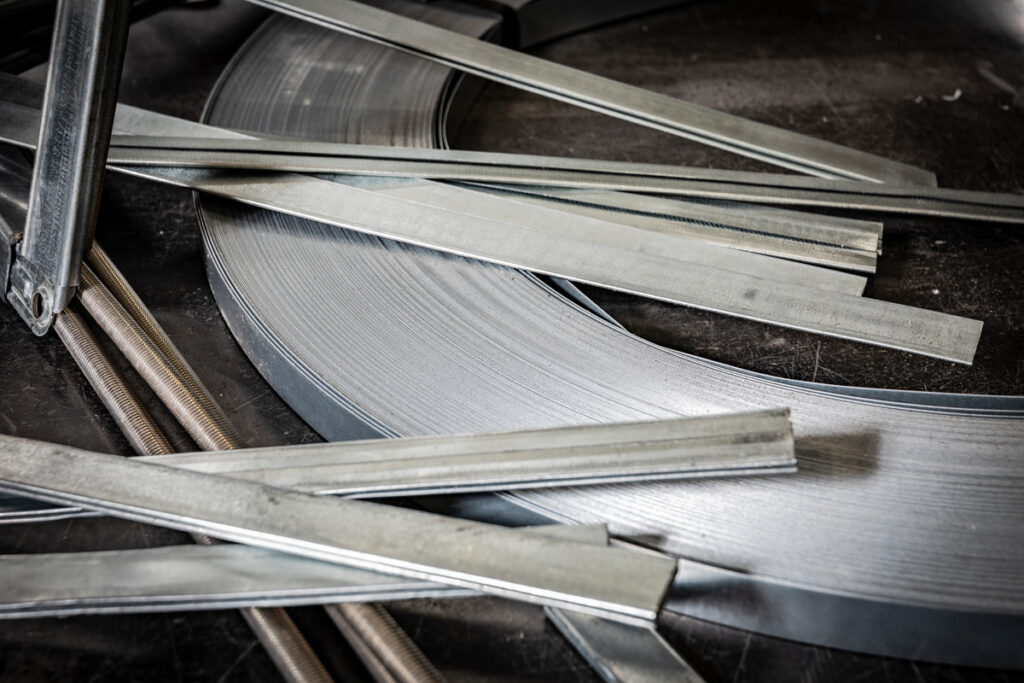 Galvanized steel duct connectors and hanger systems from DuctWorx, designed for secure, airtight duct installation and superior structural support in HVAC systems.